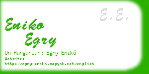 eniko egry business card